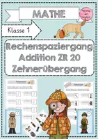Vorschau - Spiele - Rechenspaziergang Addition Zahlenraum 20 - Deckblatt