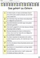 Vorschau - Arbeitsblätter - Lesespaziergang "Das gehört zu Ostern" 2-fach differenziert DaZ / Deutsch - Seite 1