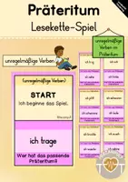 Vorschau - Spiele - Präteritum: Lesekette: Ich habe.../Wer hat...? - unregelmäßige Verben - Deckblatt