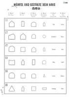 Vorschau - Mal- und Bastelvorlagen - Würfelbilder - Architektur im Kunstunterricht - Seite 1