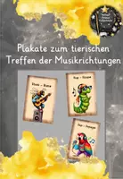 Vorschau - Poster - Plakate zum tierischen Treffen der Musikrichtungen - Deckblatt