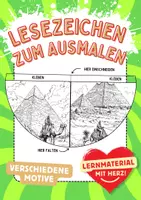 Vorschau - Arbeitsblätter - Lesezeichen Ägypten Leseecke ausmalen Kunst basteln Ausmalbilder - Deckblatt