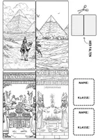 Vorschau - Arbeitsblätter - Ägypten Lesezeichen Buchzeichen Kunst basteln Ausmalbilder - Seite 3