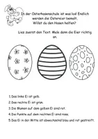 Vorschau - Arbeitsblätter - Freebie: Logical: Ostereier anmalen - Seite 1