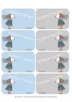 Vorschau - Bildkarten - Feriengrüße "Eisbär" - FREEBIE! - Seite 2