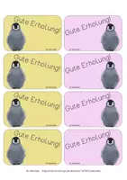Vorschau - Bildkarten - Grußkarten "Pinguin" - FREEBIE! - Seite 3
