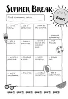 Vorschau - Arbeitsblätter - Summer Break Bingo - Einstiegsaktivität für den ersten Schultag (6. - 7. Klasse) - Seite 2
