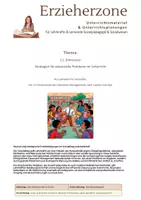 Vorschau - Lehrpläne/Lehrermaterial - Strategien für potenzielle Probleme im Unterricht Aus Leitfaden für Lehrkräfte: Die 11 Dimensionen des Classroom-Managements nach Carolyn Evertson - Deckblatt