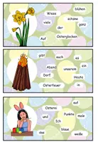 Vorschau - Aufgabenkarten - Schüttelsätze "Ostern" 2-fach differenziert DaZ / DaF / Deutsch - Seite 3