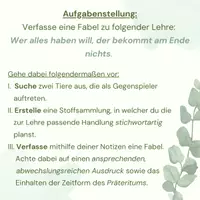 Vorschau - Stundenentwürfe - Kreatives Schreiben - Eigene Fabel verfassen (Deutsch, Klasse 5/6) - Seite 3