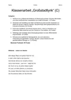 Vorschau - Arbeitsblätter - differenzierte Klassenarbeit Großstadtlyrik mit EWH - Seite 3