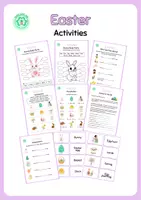 Vista previa - Hojas de trabajo - Easter - Activities in English - Portada