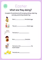 Vista previa - Hojas de trabajo - Easter - Activities in English - página 3