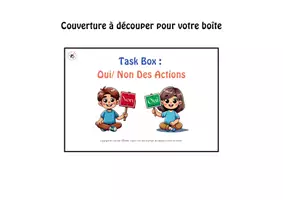 Aperçu - Feuilles d'exercices - Ensemble de Task Box OUI/NON - Page de couverture