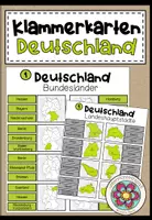 Vorschau - Fördermaterial/Inklusion - Deutschland - Bundesländer (Klammerkarten) - Deckblatt