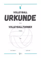 Vorschau - Arbeitsblätter - Volleyball⎮Urkunden für deinen Sportunterricht - Seite 1