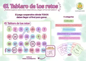 Vista previa - Juegos / Gamificación - El Tablero de los Retos - Matemáticas (CAST) - Portada