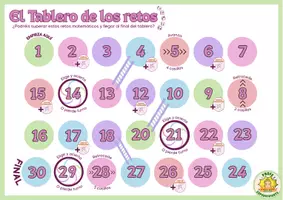 Vista previa - Juegos / Gamificación - El Tablero de los Retos - Matemáticas (CAST) - página 1