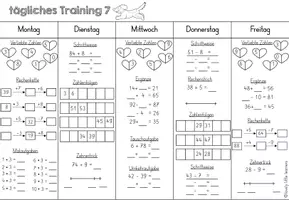 Vorschau - Arbeitsblätter - tägliches Training 7 - Wiederholung ZR 100 - Seite 2