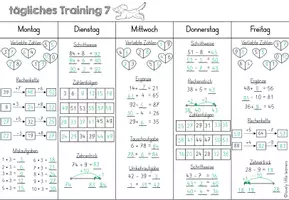 Vorschau - Arbeitsblätter - tägliches Training 7 - Wiederholung ZR 100 - Seite 3