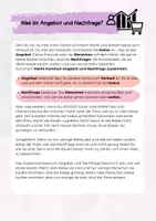 Vorschau - Arbeitsblätter - Angebot und Nachfrage - Seite 1