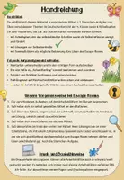Vorschau - Arbeitsblätter - Escape Room: Frühling (Deutsch, Klasse 4) - Seite 1