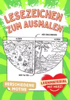 Vorschau - Mal- und Bastelvorlagen - Piratenschatz Lesezeichen Leseecke ausmalen Schatzkarte Kunst basteln Ausmalbilder - Deckblatt