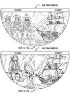 Vorschau - Mal- und Bastelvorlagen - Piratenschatz Lesezeichen Leseecke ausmalen Schatzkarte Kunst basteln Ausmalbilder - Seite 3