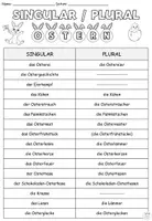 Vorschau - Arbeitsblätter - Singular Plural "Ostern" DaZ / DaF / Deutsch - Seite 3