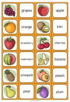 Vorschau - Spiele - Fruit – Obst Wortschatz Englisch | Matching Pairs Lernspiel 3.–4. Klasse - Seite 2