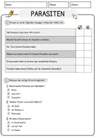 Vorschau - Arbeitsblätter - Parasiten Biologie Arbeitsblätter mit Lösungen Lesetext - Seite 2