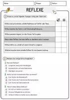 Vorschau - Arbeitsblätter - Reflexe Biologie Arbeitsblätter mit Lösungen Lesetext - Seite 2