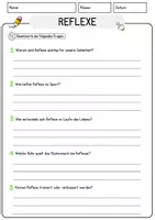 Vorschau - Arbeitsblätter - Reflexe Biologie Arbeitsblätter mit Lösungen Lesetext - Seite 3