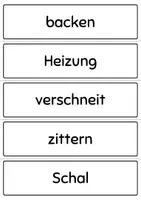 Vorschau - Präsentationen/Tafelbilder - WINTER - Nomen, Verben, Adjektive (Wortarten üben / DaF) - Seite 3