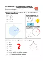 Vorschau - Arbeitsblätter - Multiple-Choice-Test Mathematik – Test 9 Winkelfunktionen II Vom Einheitskreis zu den Graphen und Eigenschaften trigonometrischer Funktionen - Seite 1