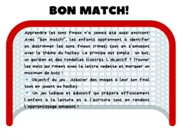 Aperçu - Feuilles d'exercices - Bon match! -Rimes - Page 1