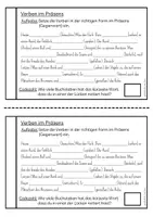 Vorschau - Stationenlernen - Escape Room - Präsens, Präteritum und Perfekt (Zeitform des Verbs) - Seite 3