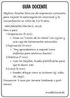 Vista previa - Hojas de trabajo - 26 técnicas de respiración para calmar el aula | Vuelta a la calma - página 3