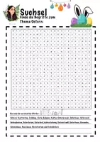 Vorschau - Arbeitsblätter - Suchsel zu Ostern (Wörter spielerisch suchen) - Seite 1