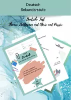 Vorschau - Test - Deutsch- Test Zeitformen, Aktiv / Passiv - Deckblatt
