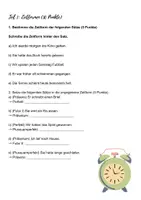 Vorschau - Test - Deutsch- Test Zeitformen, Aktiv / Passiv - Seite 2