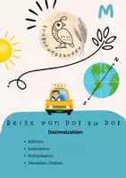 Vorschau - Arbeitsblätter - Dezimalzahlen - Reise von Pol zu Pol - Deckblatt