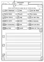 Vorschau - Spiele - Paket Würfelsätze Klasse 1, Klasse 2, Klasse 3, DaZ Sätze schreiben - Seite 3