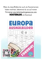 Vorschau - Poster - Europa Länder und Hauptstädte für den Sachunterricht in der Grundschule und Geografie - Seite 1