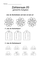 Vorschau - Arbeitsblätter - Arbeitsblätter Mathe Zahlenraum 20 Grundschule - Seite 3
