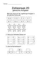 Vorschau - Arbeitsblätter - Arbeitsblätter Mathe Zahlenraum 20 Grundschule - Seite 2