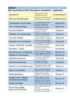 Vorschau - Unterrichtsreihen - Microsoft Word 2016 Grundkurs - optimiert + erweitert - Seite 1
