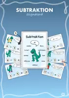 förhandsvisning - De fyra räknesätten - Subtraktion signalord - försättsblad