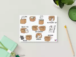 anteprima - Flashcard - English Prepositions of Place Made Visual! - Pagina di copertina