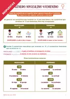Vista previa - Hojas de trabajo - GÉNERO: MASCULINO-FEMENINO en ESPAÑOL (fichas de trabajo) - página 3